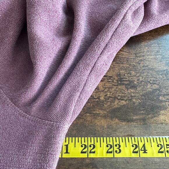 Adidas Golf Heather Fleece Jacket Large Blush Pink Full Zip Outdoors Gorpcore - Picture 3 of 8